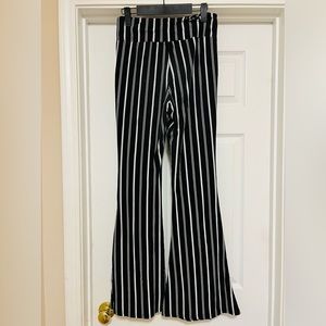 Striped Wide-legged Leggings